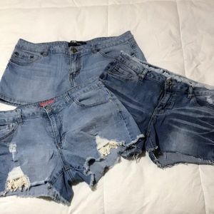 3 Pair Jean Shorts 11/13